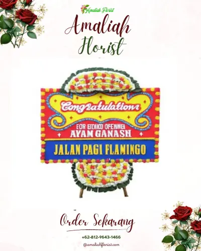Bunga Papan Congratulation di Rumah Duka Teo Chew Pontianak